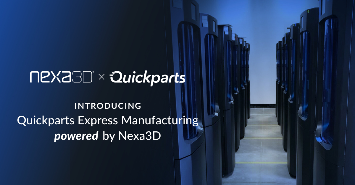 Ultrafast, same-day 3D printing with Quickparts