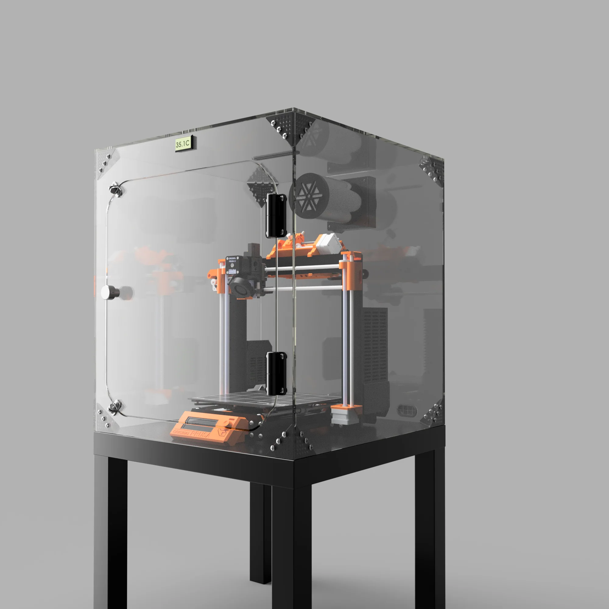 3D printer enclosure for ABS
