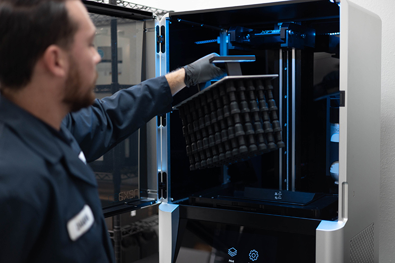 Nexa3D XiP Pro is a stackable photopolymerization 3D printer