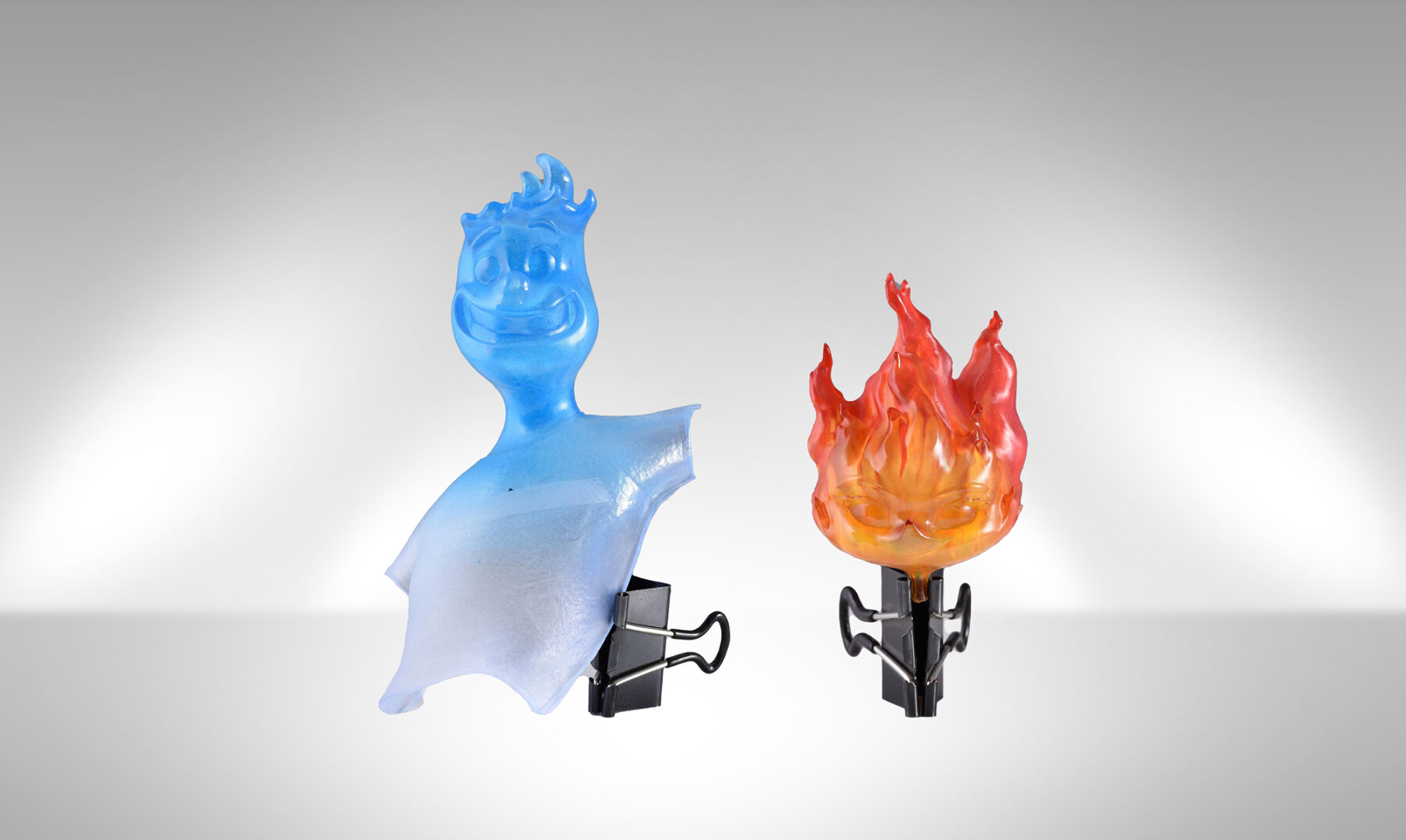 Disney Pixar Elemental Movie Characters 3D Printed on Nexa3D's XiP Desktop 3D Printer