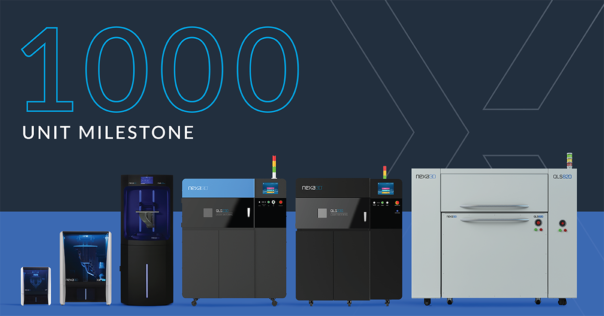 Nexa3D Celebrates Milestone Achievement: Surpasses 1000 Ultrafast 3D Printers in its Third Year of Commercial Activity