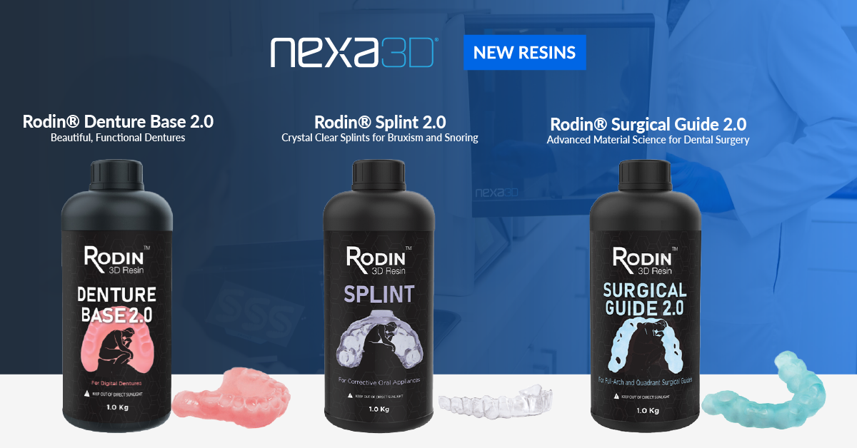 Nexa3D Adds Two New North American Dental Partners and Three Resin Materials